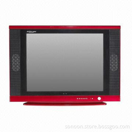 21-inch CRT TV, Normal Flat, Compatible with DVD, VCD, SVCD Formats